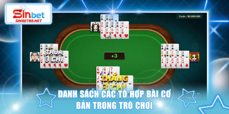 Danh sách các tổ hợp bài cơ bản trong trò chơi