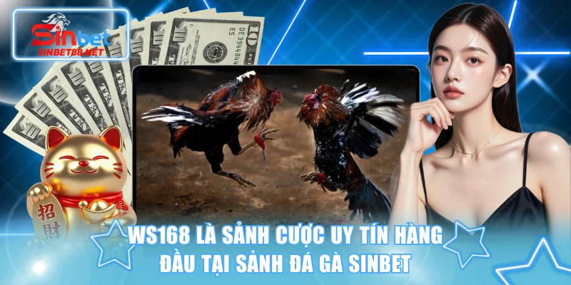 WS168 là sảnh cược uy tín hàng đầu tại sảnh đá gà SINBET